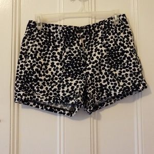 LOFT cargo shorts navy blue and white